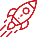 Rocket launch icon